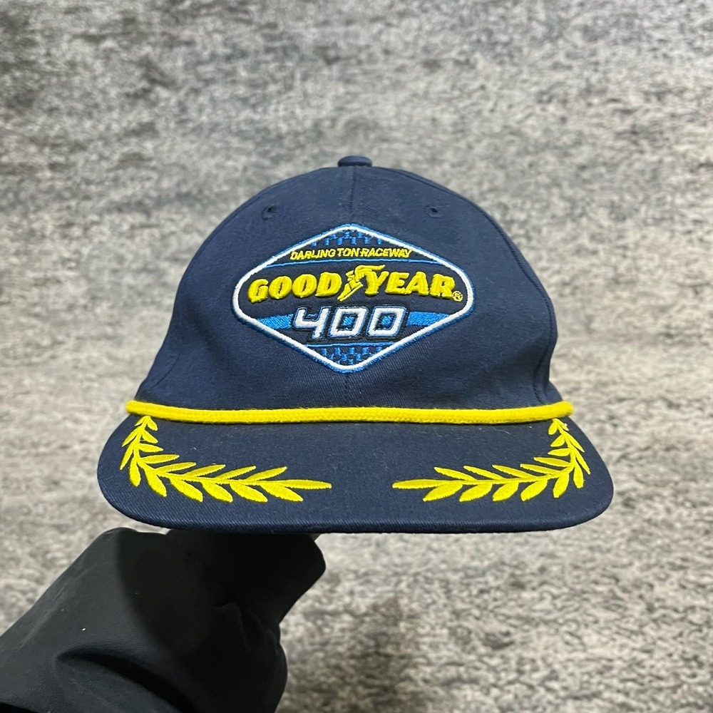 NEW‎ Good Year 400 Snapback Hat NASCAR Racing Blue 2021 Embroidered Blue Yellow